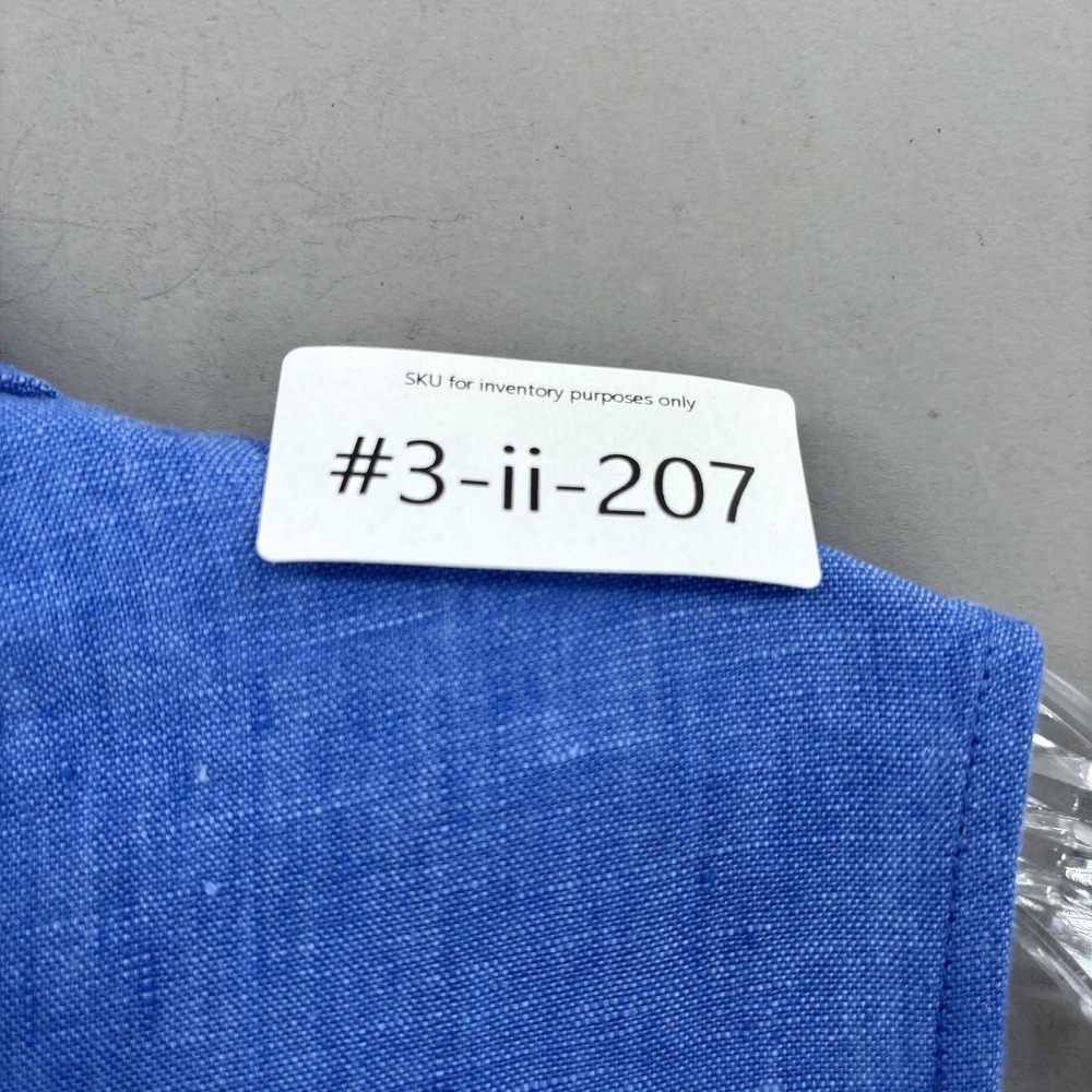 J McLaughlin Dress Small Blue Linen Sleeveless Shirt Collared Pockets Resort - Picture 10 of 10